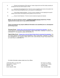 Permit Guide for Single-Family Home - Okaloosa County, Florida, Page 2