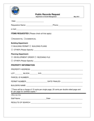 Document preview: Public Records Request - Okaloosa County, Florida