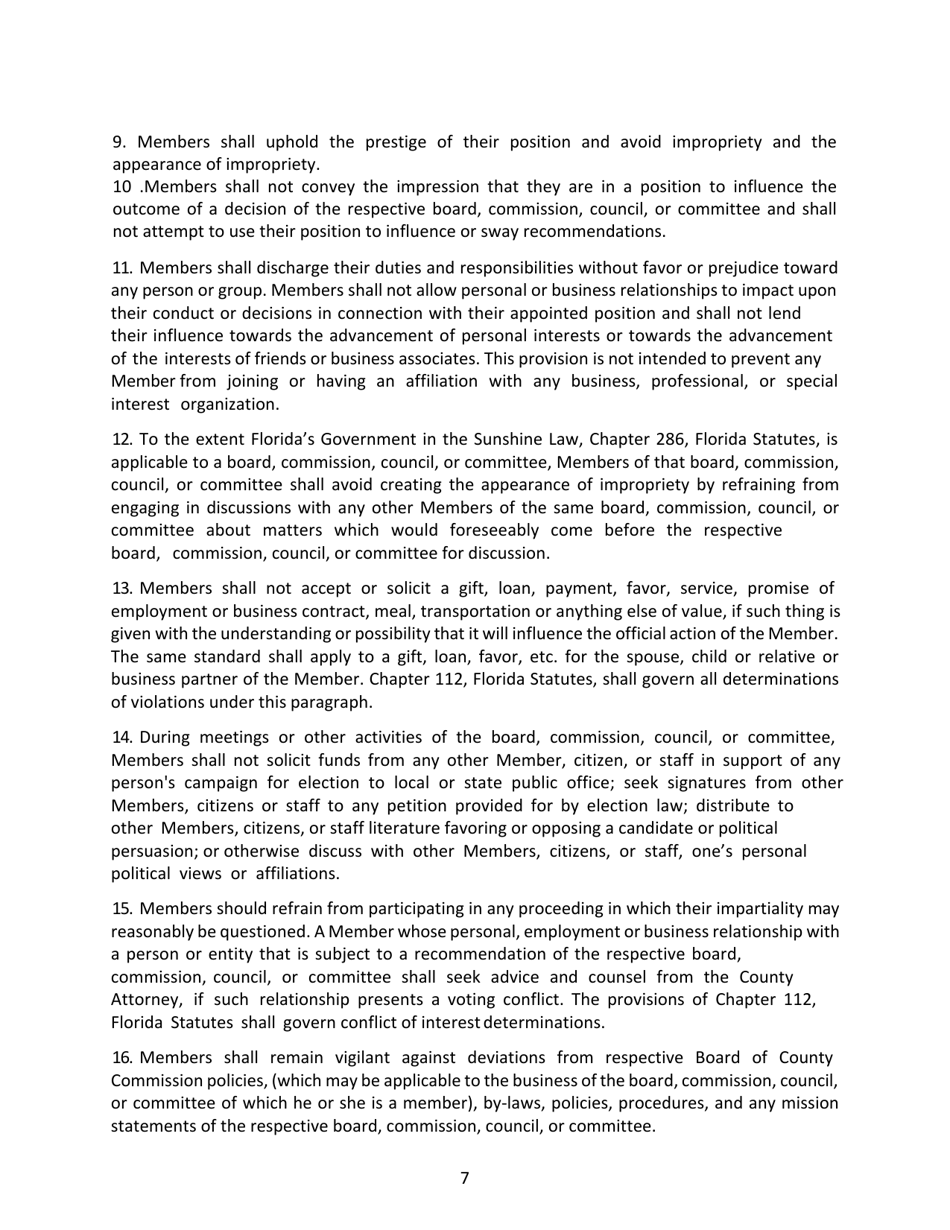 Application for Okaloosa County Boards, Commissions, Councils and Committees - Okaloosa County, Florida, Page 7