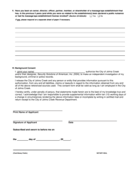 Massage and/or SPA Work Permit Application - City of Johns Creek, Georgia (United States), Page 2