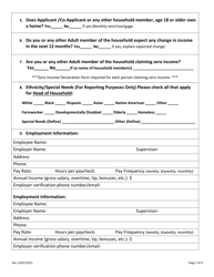 Application for Housing Assistance - Nsp Rental Housing Program - Okaloosa County, Florida, Page 2