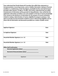 Application for Housing Assistance - Nsp Rental Housing Program - Okaloosa County, Florida, Page 4