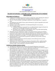 Document preview: Film/Event/Public Assemblages Administrative Permit Application - City of Johns Creek, Georgia (United States)