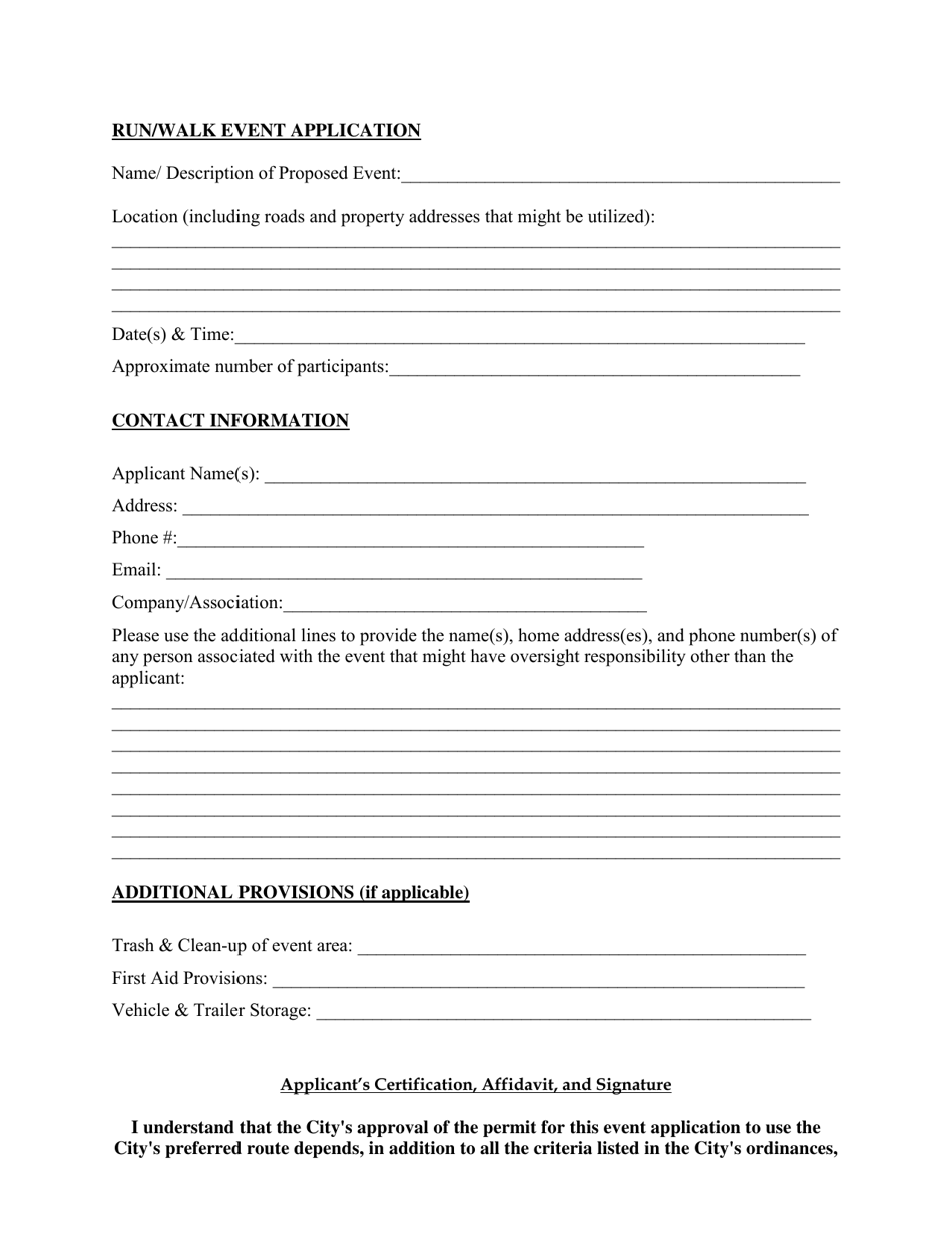 Run / Walk Administrative Permit Application - City of Johns Creek, Georgia (United States), Page 3