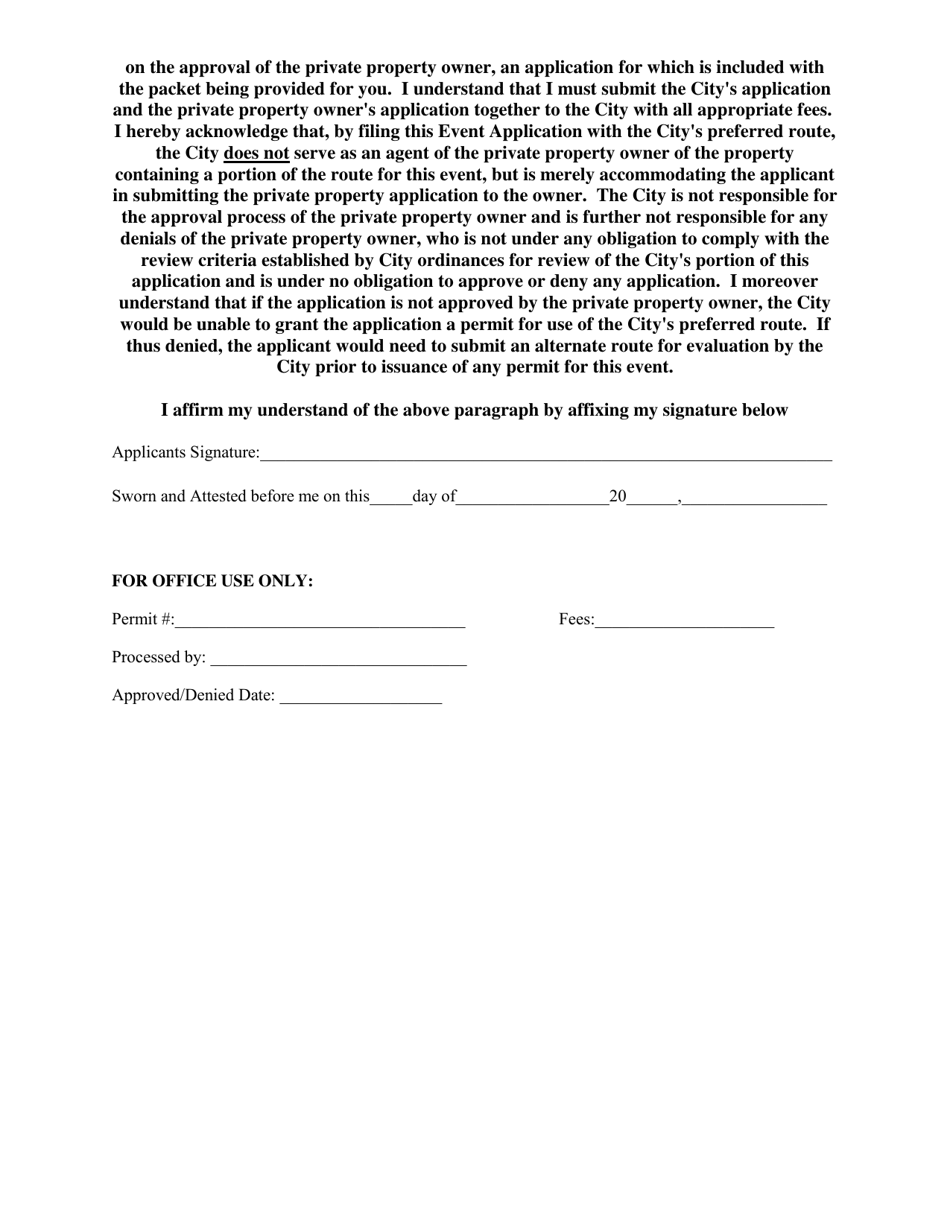 Run / Walk Administrative Permit Application - City of Johns Creek, Georgia (United States), Page 4