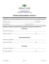 Sign Permit Application - City of Johns Creek, Georgia (United States), Page 5