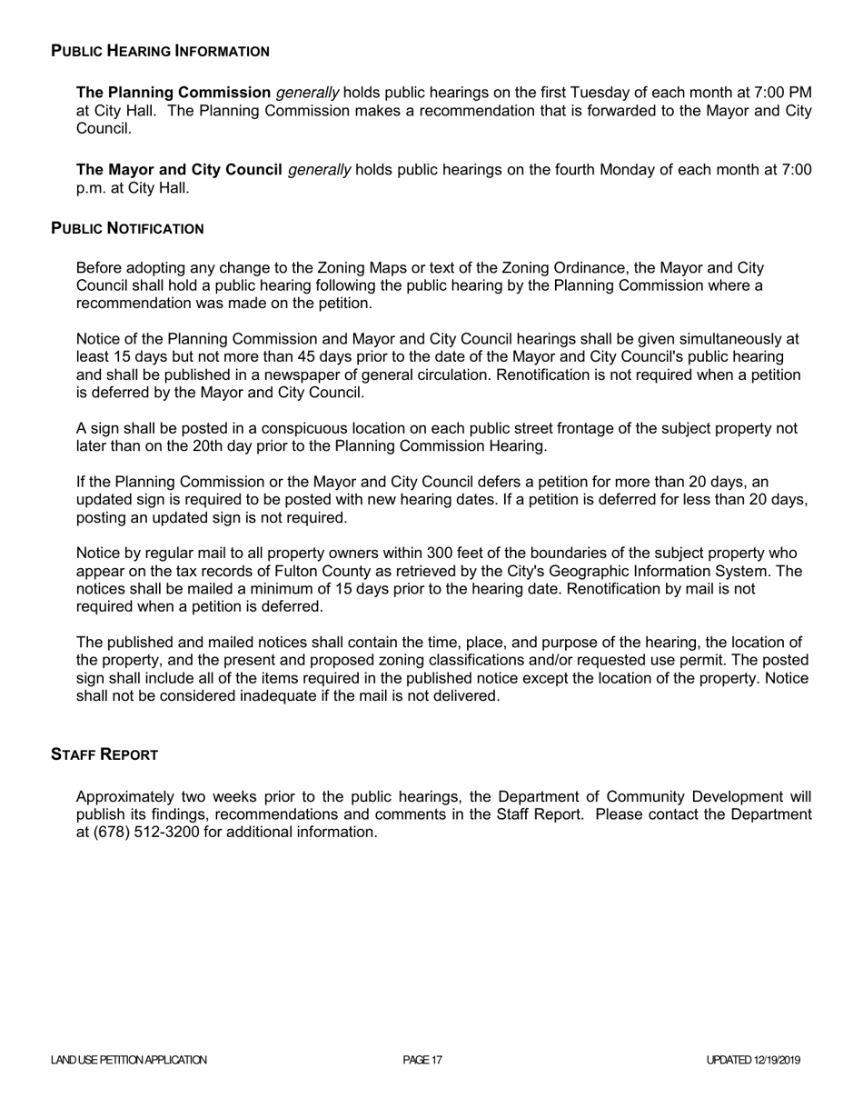 Land Use Petition Application - Rezoning, Use Permit  Concurrent Variance - City of Johns Creek, Georgia (United States), Page 17