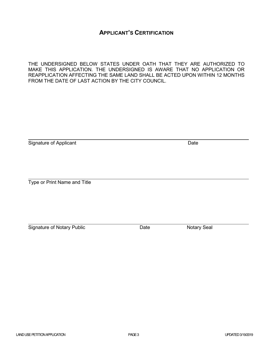 Land Use Petition Application - Rezoning, Use Permit  Concurrent Variance - City of Johns Creek, Georgia (United States), Page 3