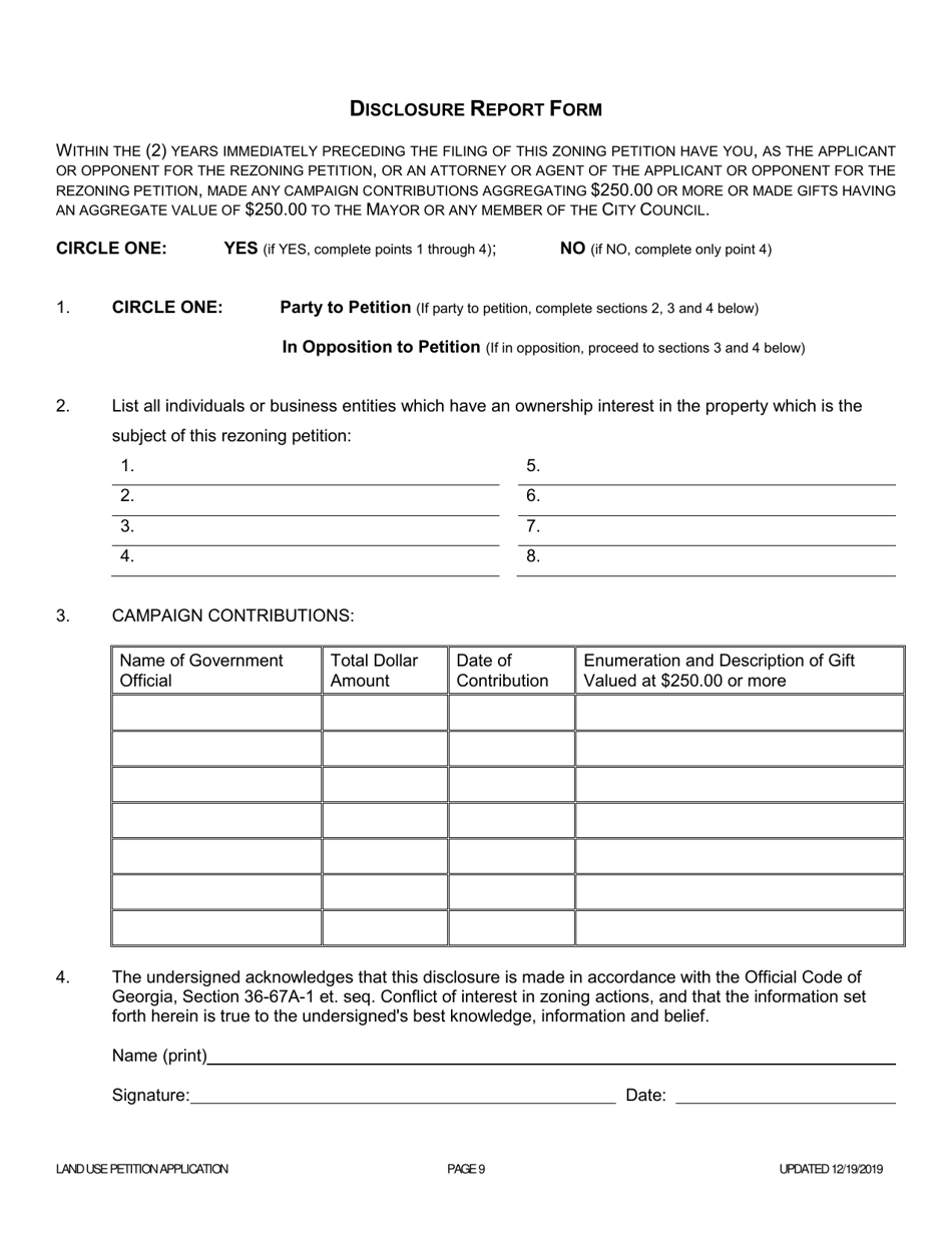 Land Use Petition Application - Rezoning, Use Permit  Concurrent Variance - City of Johns Creek, Georgia (United States), Page 9