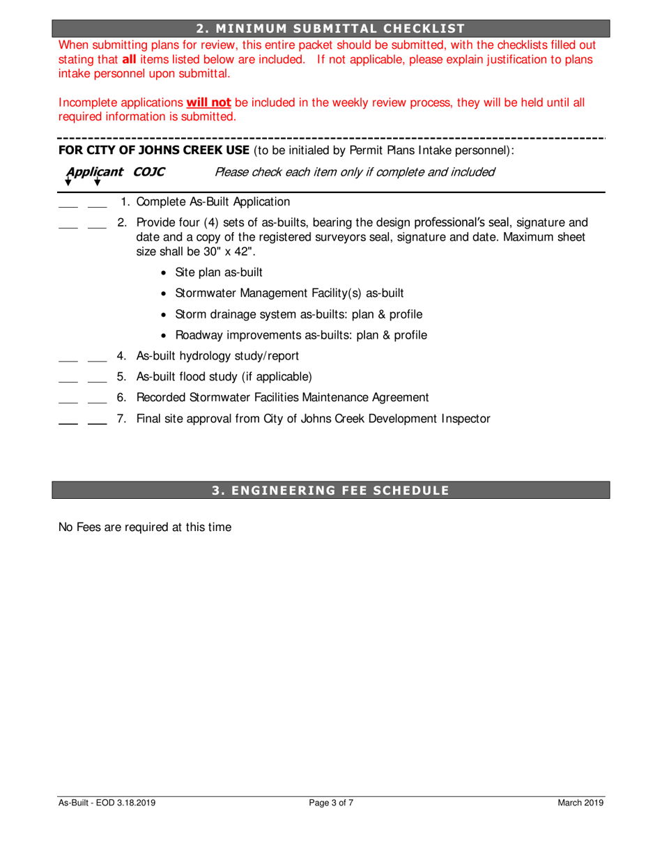 End of Development Application - City of Johns Creek, Georgia (United States), Page 3