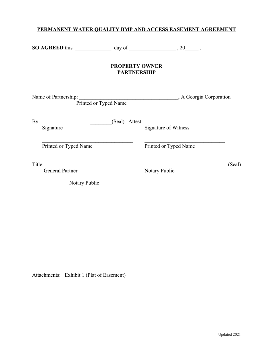 Stormwater Facilities Maintenance Agreement - City of Johns Creek, Georgia (United States), Page 12