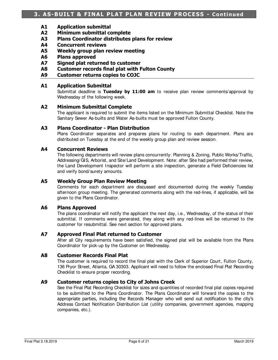Final Plat  as-Built Application - City of Johns Creek, Georgia (United States), Page 6