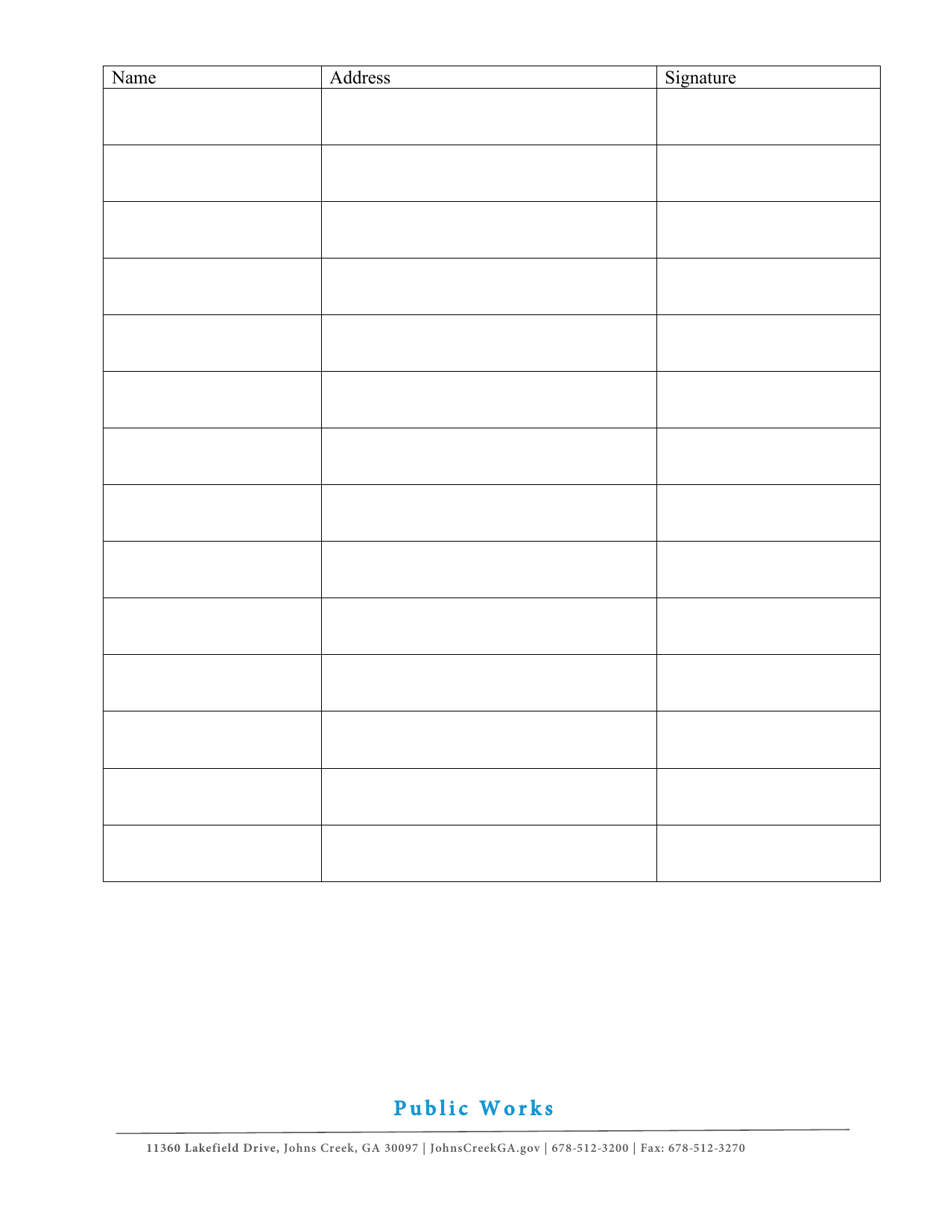 Petition for Additional Residential Street Lighting - City of Johns Creek, Georgia (United States), Page 3