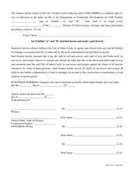 Right-Of-Way Deed (Individual Form) - City of Johns Creek, Georgia (United States), Page 2