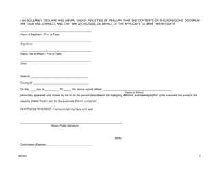 Clean Fleet Score Annual Waiver Certificate Application - City of Chicago, Illinois, Page 2
