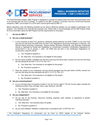 Document preview: Sbi I Checklist - Small Business Initiative Program - City of Chicago, Illinois