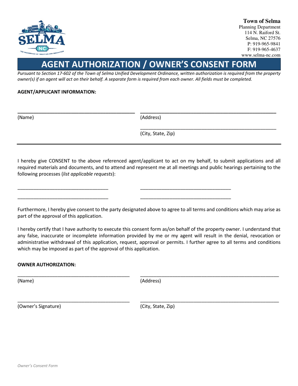 Rezoning - Conditional Zoning District Application - Town of Selma, North Carolina, Page 9