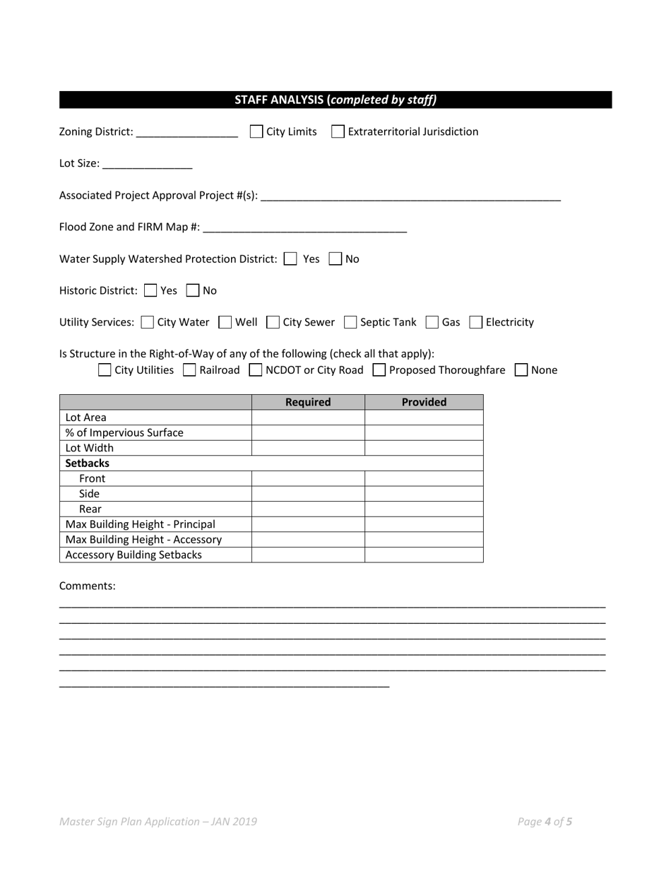 Common Sign Plan Application - Town of Selma, North Carolina, Page 4