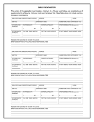 Employment Application - Town of Selma, North Carolina, Page 5