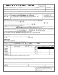 Form PD107 Application for Employment - Town of Lake Waccamaw, North Carolina, Page 2