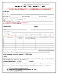 Temporary Event Application - City of McAllen, Texas, Page 4