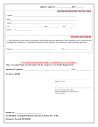 Temporary Event Application - City of McAllen, Texas, Page 5