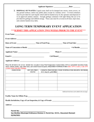 Long Term Temporary Event Application - City of McAllen, Texas, Page 4