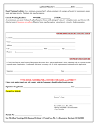 Long Term Temporary Event Application - City of McAllen, Texas, Page 5