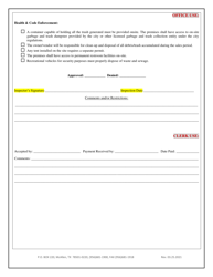 Temporary Sales of Agriculture Products Application - City of McAllen, Texas, Page 4