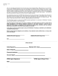 Public Sewer Extension Construction Agreement - Township of Bethlehem, Pennsylvania, Page 2