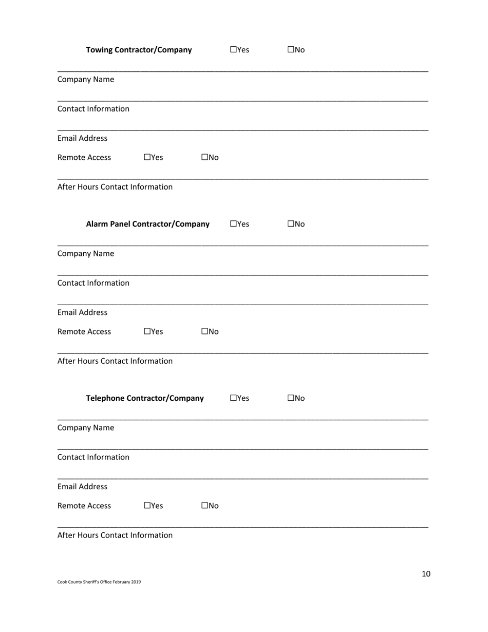 Business Safety Plan Workbook - Cook County, Illinois, Page 10