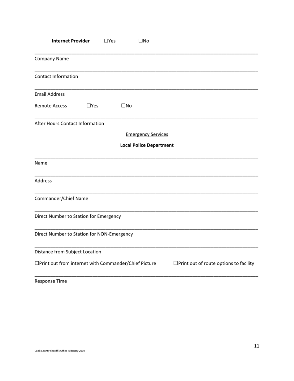 Business Safety Plan Workbook - Cook County, Illinois, Page 11
