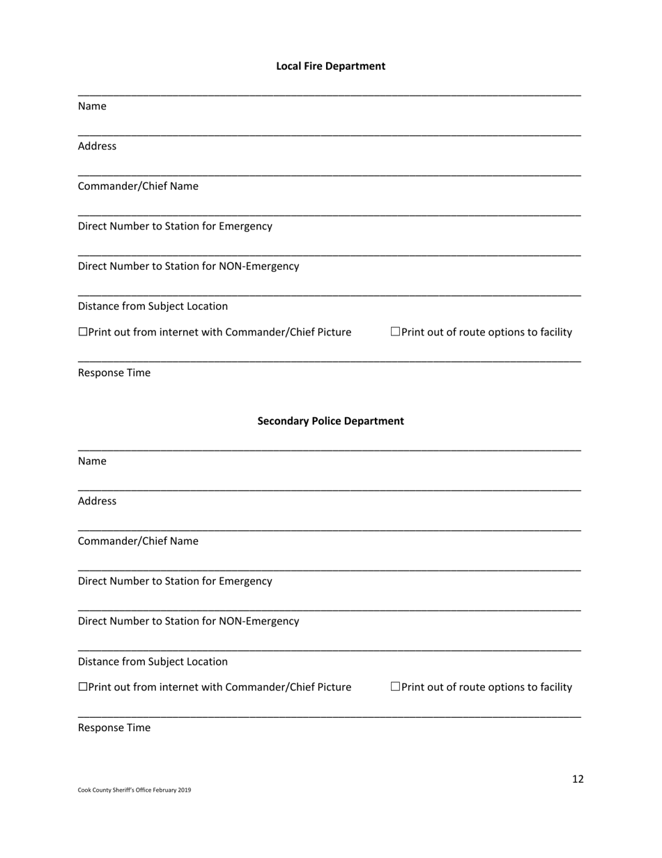 Business Safety Plan Workbook - Cook County, Illinois, Page 12