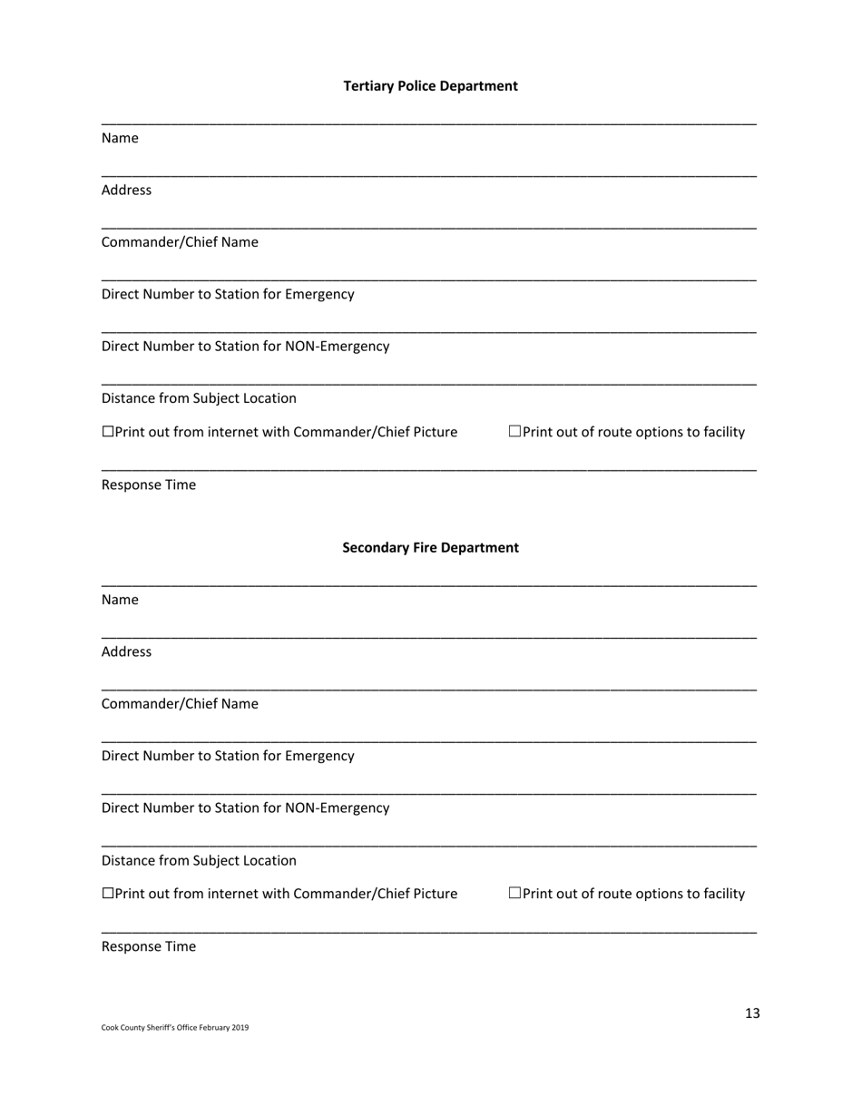 Business Safety Plan Workbook - Cook County, Illinois, Page 13