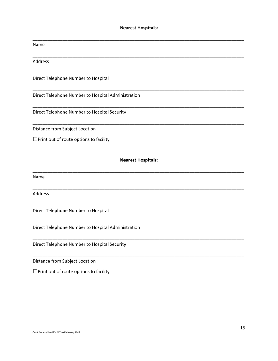 Business Safety Plan Workbook - Cook County, Illinois, Page 15