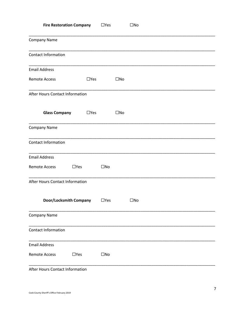 Business Safety Plan Workbook - Cook County, Illinois, Page 7
