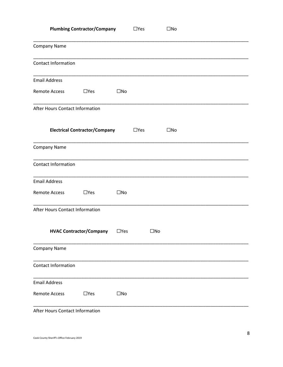 Business Safety Plan Workbook - Cook County, Illinois, Page 8