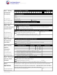 Form AC-501 &quot;Application for Property Tax Refund&quot; - Harris County, Texas