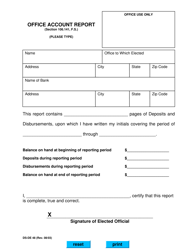Document preview: Form DS-DE48 Office Account Report - Florida