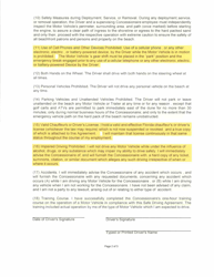 Exhibit 4 Beachfront Concession Safe Driving Agreement - City of Miami Beach, Florida, Page 2