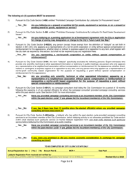 Lobbyist Registration Form - City of Miami Beach, Florida, Page 3