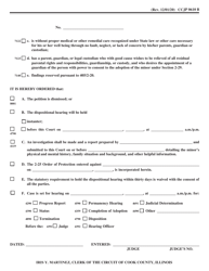 Form CCJP0610 Adjudication Order - Cook County, Illinois, Page 2