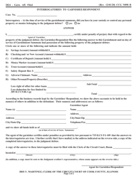 Form CCG0098 Affidavit for Garnishment (Non-wage) - Cook County, Illinois, Page 2