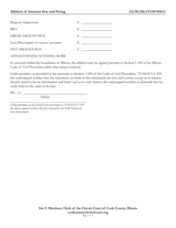 Form CCCH0110 Affidavit of Amounts Due and Owing - Cook County, Illinois, Page 3