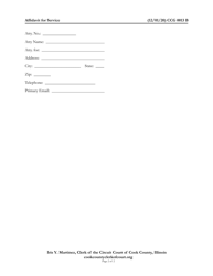 Form CCG0013 Affidavit for Service by Publication/Posting - Cook County, Illinois, Page 2