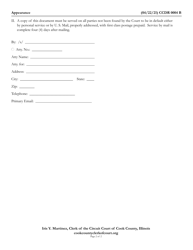 Form CCDR0004 Appearance and Jury Demand - Cook County, Illinois, Page 2