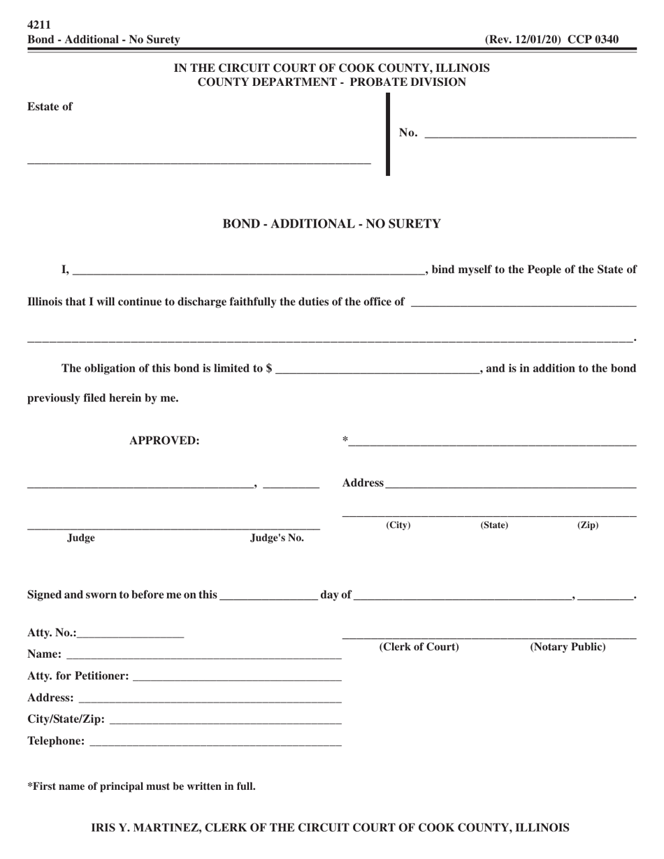 Form CCP0340 - Fill Out, Sign Online and Download Fillable PDF, Cook ...