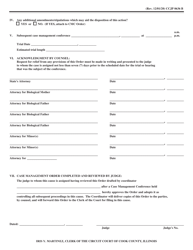 Form CCJP0636 Case Management Conference Order - Adjudicatory or Dispositional Hearing - Cook County, Illinois, Page 2
