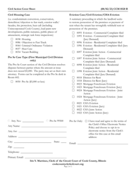 Form CCM0520 Civil Action Cover Sheet - Cook County, Illinois, Page 2