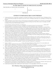 Document preview: Form CCCR0107 Consent to Participate Drug Court Program - Cook County, Illinois